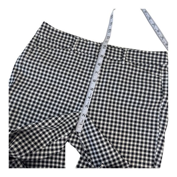 Old Navy Women High Rise Pixie Skinny Ankle Pant SZ 8 Black/White Gingham Print - Picture 7 of 9